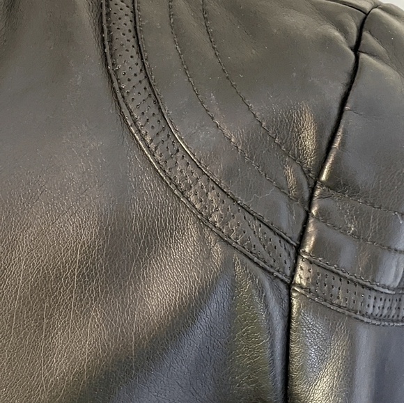 Calvin Klein Faux Leather Jacket - Medium - Picture 5 of 7
